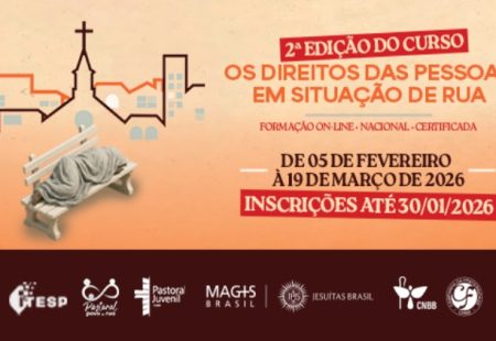 Curso sobre direitos das pessoas em situação de rua, fruto da CF 2026, abre inscrições para 2ª edição