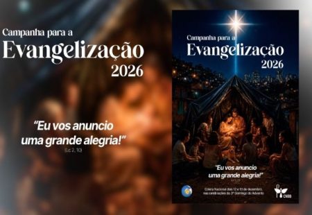 Consep aprova lema e cartaz da Campanha para a Evangelização 2026: “Eu vos anuncio uma grande alegria”